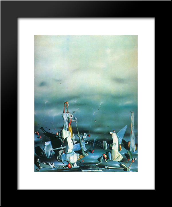 Palace On Windows Rocks 20x24 Black Modern Wood Framed Art Print Poster by Tanguy, Yves