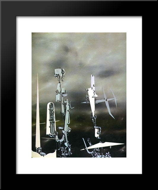 Phantoms 20x24 Black Modern Wood Framed Art Print Poster by Tanguy, Yves