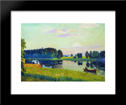 Konkol (Finland) 20x24 Black Modern Wood Framed Art Print Poster by Kustodiev, Boris