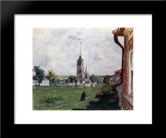 Lebedyan 20x24 Black Modern Wood Framed Art Print Poster by Kustodiev, Boris