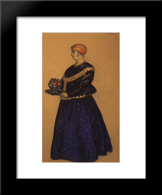 Moor 20x24 Black Modern Wood Framed Art Print Poster by Kustodiev, Boris