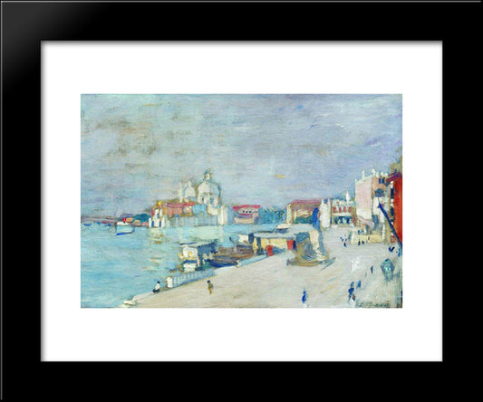 Nice 20x24 Black Modern Wood Framed Art Print Poster by Kustodiev, Boris