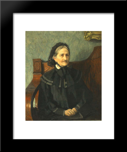 Portrait Of Elizabeth Pushkina 20x24 Black Modern Wood Framed Art Print Poster by Kustodiev, Boris
