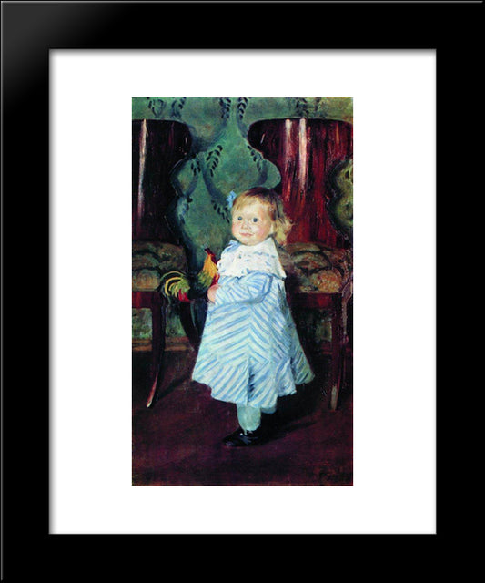 Portrait Of I.B. Kustodieva 20x24 Black Modern Wood Framed Art Print Poster by Kustodiev, Boris