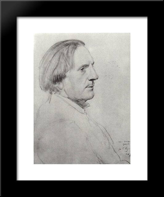 Portrait Of I.V. Ershov 20x24 Black Modern Wood Framed Art Print Poster by Kustodiev, Boris
