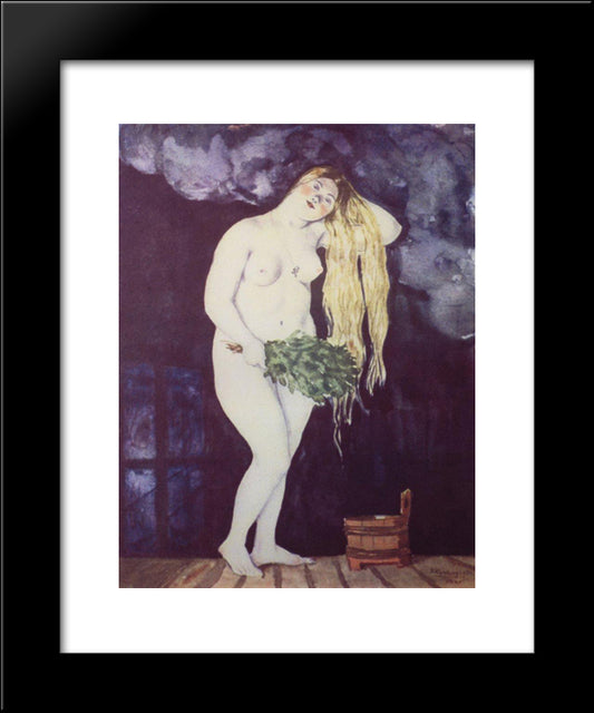 Russian Venus 20x24 Black Modern Wood Framed Art Print Poster by Kustodiev, Boris