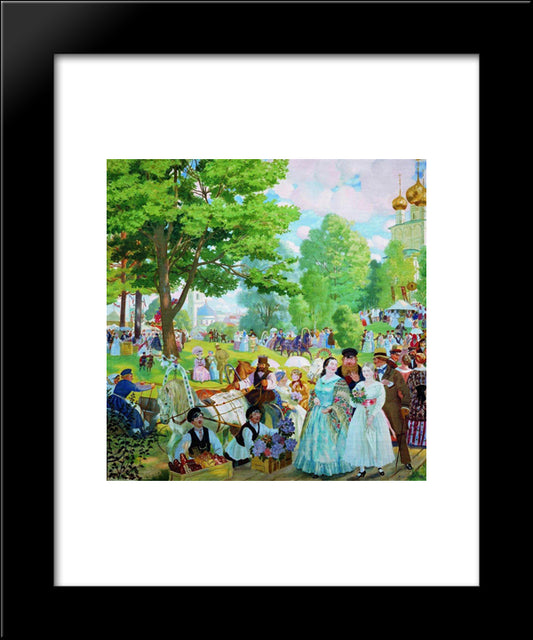 Trinity Day 20x24 Black Modern Wood Framed Art Print Poster by Kustodiev, Boris