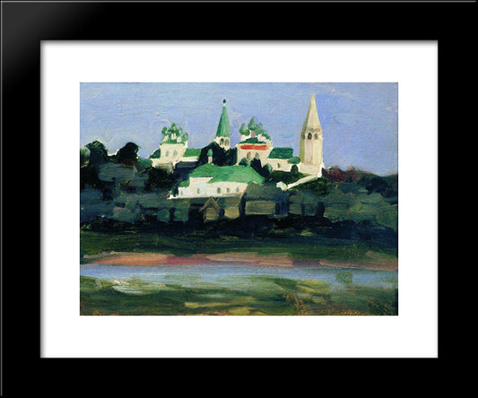 Twilight In Sudislavl 20x24 Black Modern Wood Framed Art Print Poster by Kustodiev, Boris