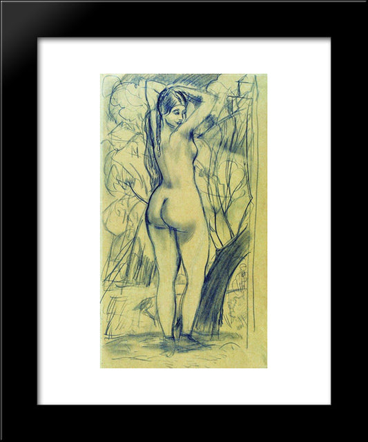 Venus 20x24 Black Modern Wood Framed Art Print Poster by Kustodiev, Boris