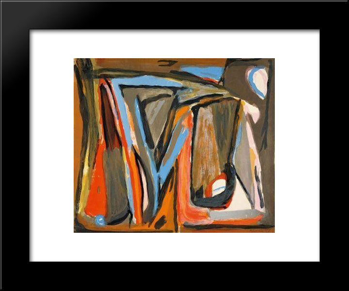 Le Tout 20x24 Black Modern Wood Framed Art Print Poster by van Velde, Bram