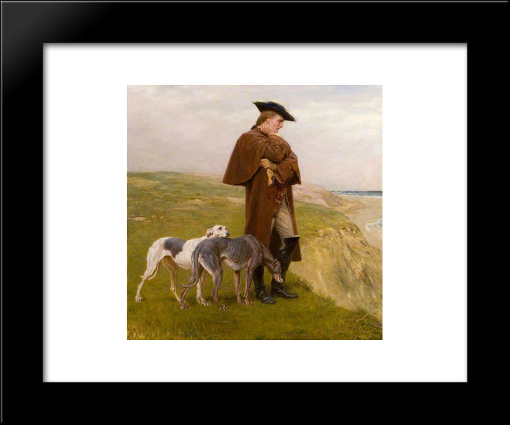 An Exile Of The '45 20x24 Black Modern Wood Framed Art Print Poster by Riviere, Briton