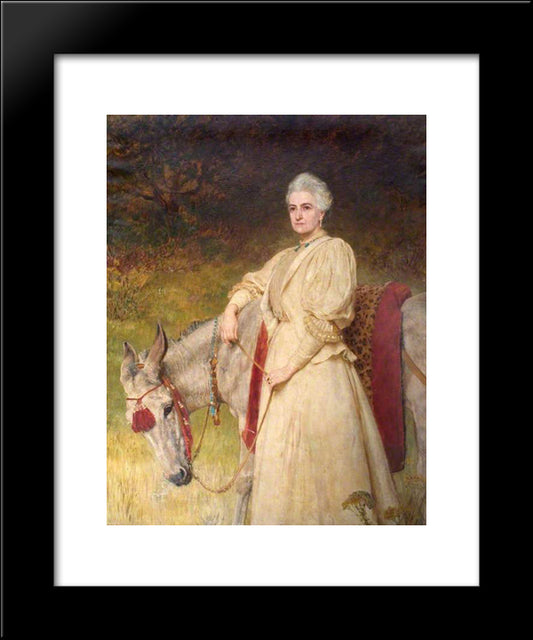 Lady Harriet Sarah Wantage 20x24 Black Modern Wood Framed Art Print Poster by Riviere, Briton