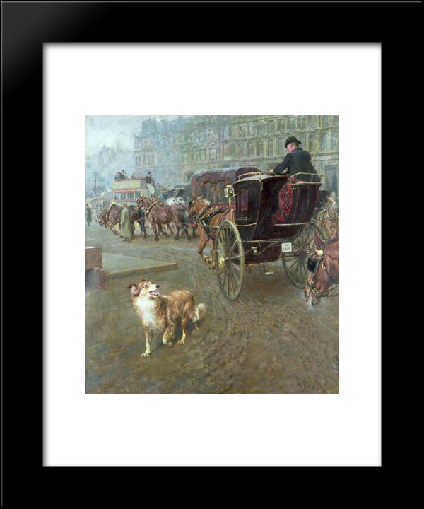 Lost Or Strayed 20x24 Black Modern Wood Framed Art Print Poster by Riviere, Briton