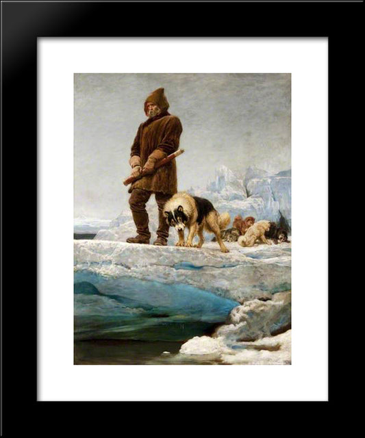 The Last Of The Crew 20x24 Black Modern Wood Framed Art Print Poster by Riviere, Briton