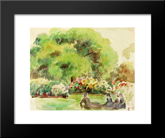 Cagnes Landscape 20x24 Black Modern Wood Framed Art Print Poster by Pissarro, Camille