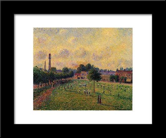 Kew Gardens 20x24 Black Modern Wood Framed Art Print Poster by Pissarro, Camille