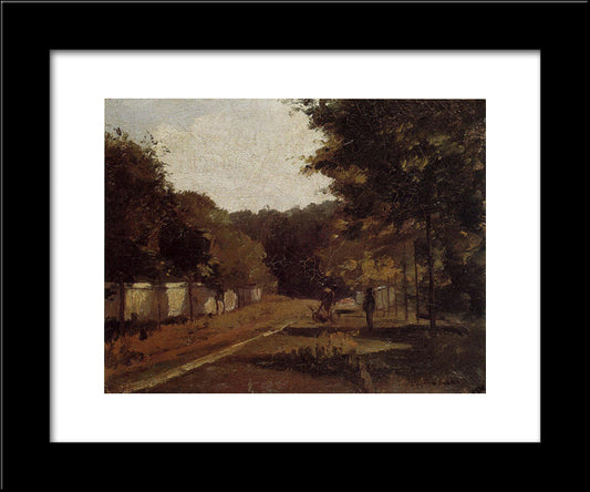 Landscape, Varenne Saint Hilaire 20x24 Black Modern Wood Framed Art Print Poster by Pissarro, Camille