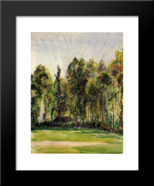 Landscape 20x24 Black Modern Wood Framed Art Print Poster by Pissarro, Camille