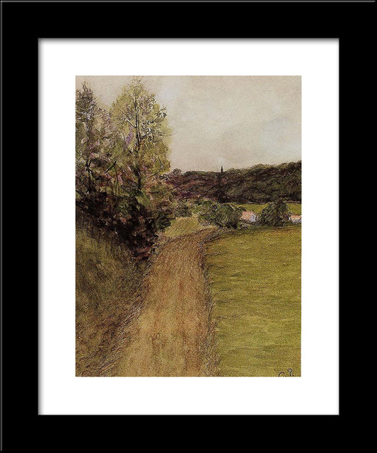 Landscape 2 20x24 Black Modern Wood Framed Art Print Poster by Pissarro, Camille