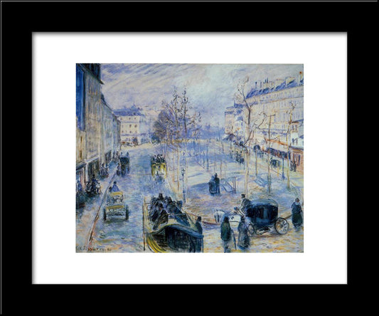 Le Boulevard De Clichy 20x24 Black Modern Wood Framed Art Print Poster by Pissarro, Camille