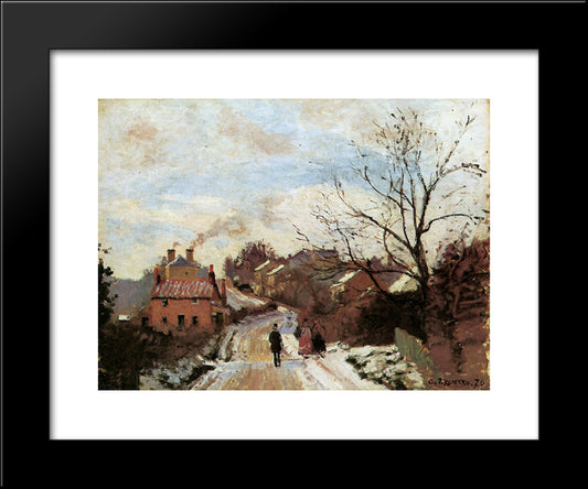 Lower Norwood 20x24 Black Modern Wood Framed Art Print Poster by Pissarro, Camille