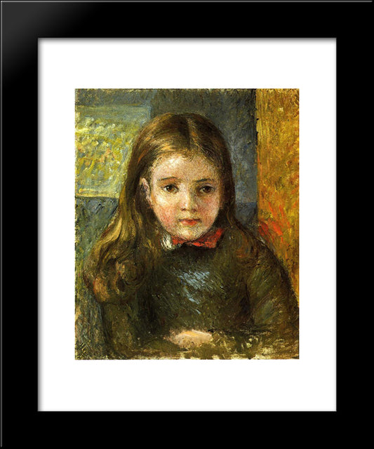 Portrait Of Georges 20x24 Black Modern Wood Framed Art Print Poster by Pissarro, Camille
