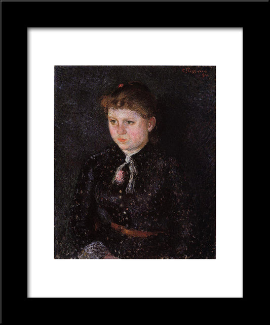 Portrait Of Nini 20x24 Black Modern Wood Framed Art Print Poster by Pissarro, Camille