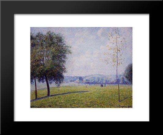 Primrose Hill, Regent'S Park 20x24 Black Modern Wood Framed Art Print Poster by Pissarro, Camille