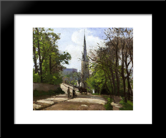 St. Stephen'S Church, Lower Norwood 20x24 Black Modern Wood Framed Art Print Poster by Pissarro, Camille