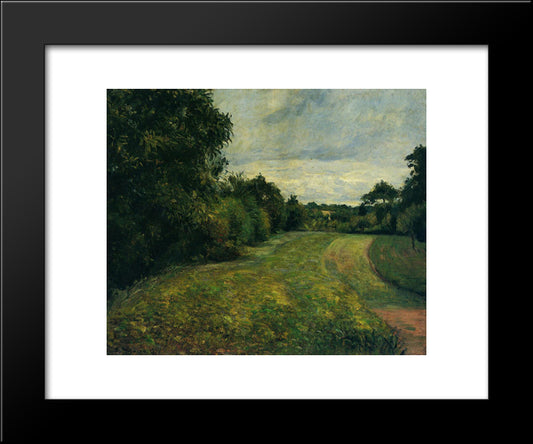 The Backwoods Of St. Antony, Pontoise 20x24 Black Modern Wood Framed Art Print Poster by Pissarro, Camille