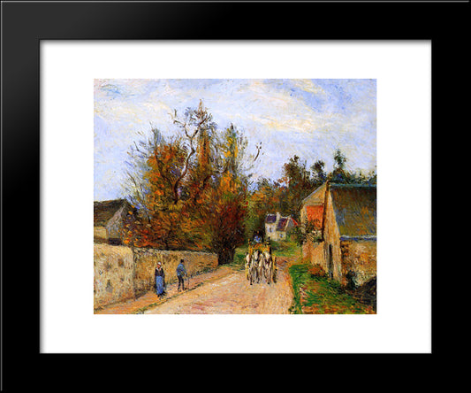 The Diligence 20x24 Black Modern Wood Framed Art Print Poster by Pissarro, Camille