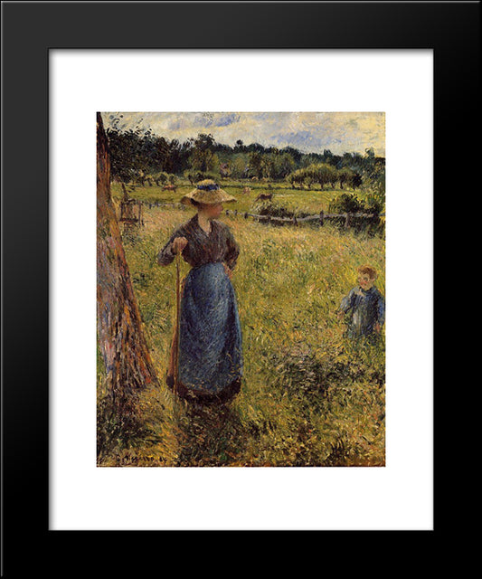 The Tedder 20x24 Black Modern Wood Framed Art Print Poster by Pissarro, Camille