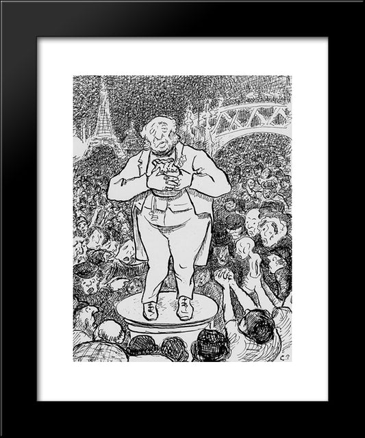 The War Of Haves And Have Nots 20x24 Black Modern Wood Framed Art Print Poster by Pissarro, Camille