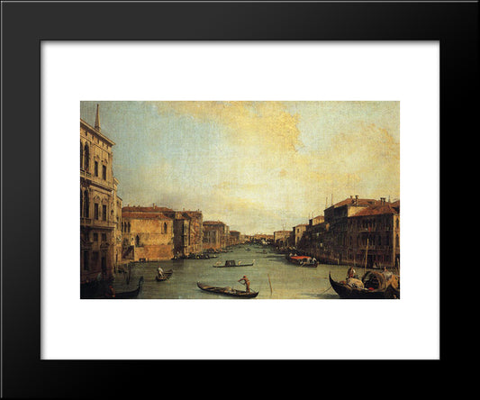 Grand Canal From The Palazzo Balbi 20x24 Black Modern Wood Framed Art Print Poster by Canaletto