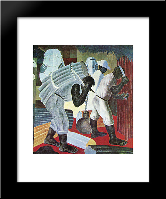 Cana 20x24 Black Modern Wood Framed Art Print Poster by Portinari, Candido