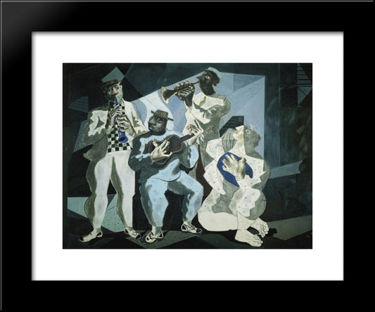 Chorinho 20x24 Black Modern Wood Framed Art Print Poster by Portinari, Candido