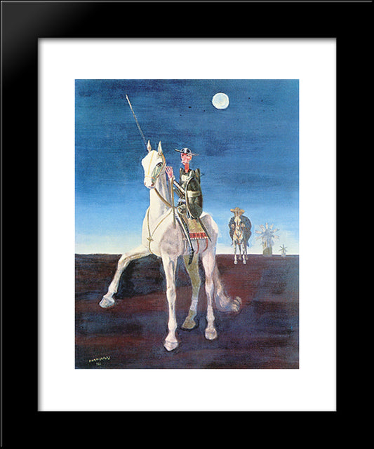 Dom Quixote 20x24 Black Modern Wood Framed Art Print Poster by Portinari, Candido