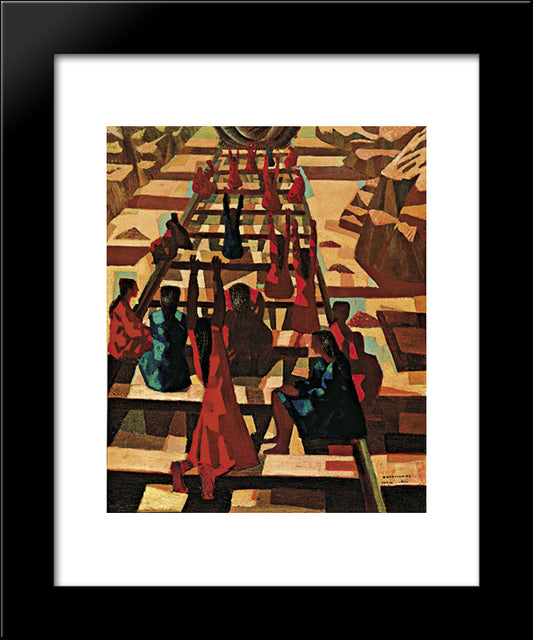 Greve 20x24 Black Modern Wood Framed Art Print Poster by Portinari, Candido