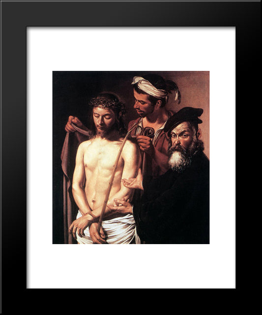 Ecce Homo 20x24 Black Modern Wood Framed Art Print Poster by Caravaggio