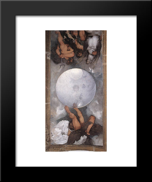 Jupiter, Neptune And Pluto 20x24 Black Modern Wood Framed Art Print Poster by Caravaggio