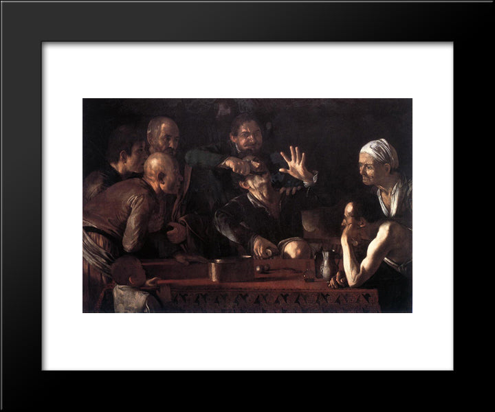 Tooth Puller 20x24 Black Modern Wood Framed Art Print Poster by Caravaggio