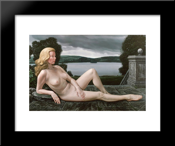 Sylvia Quiel 20x24 Black Modern Wood Framed Art Print Poster by Willink, Carel