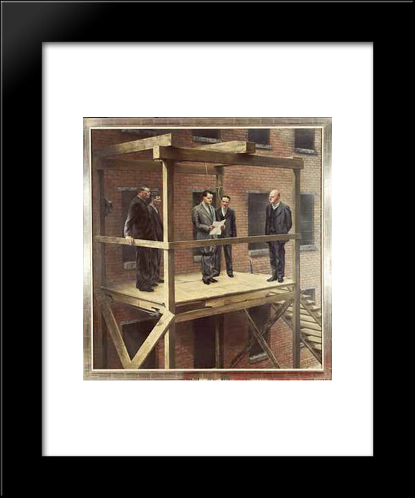 The Execution 20x24 Black Modern Wood Framed Art Print Poster by Willink, Carel