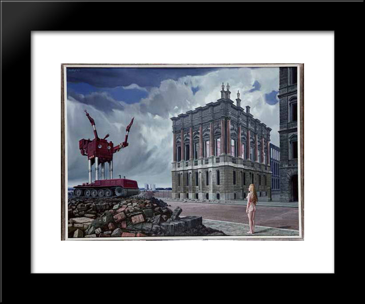 Unknown Title 20x24 Black Modern Wood Framed Art Print Poster by Willink, Carel