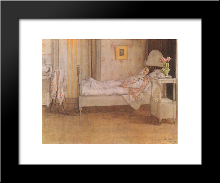 Convalescence 20x24 Black Modern Wood Framed Art Print Poster by Larsson, Carl