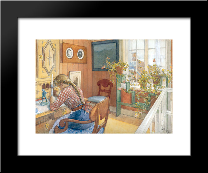 Correspondence 20x24 Black Modern Wood Framed Art Print Poster by Larsson, Carl