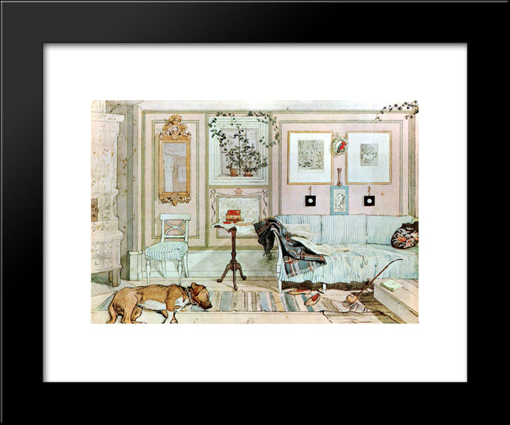Lazy Nook 20x24 Black Modern Wood Framed Art Print Poster by Larsson, Carl