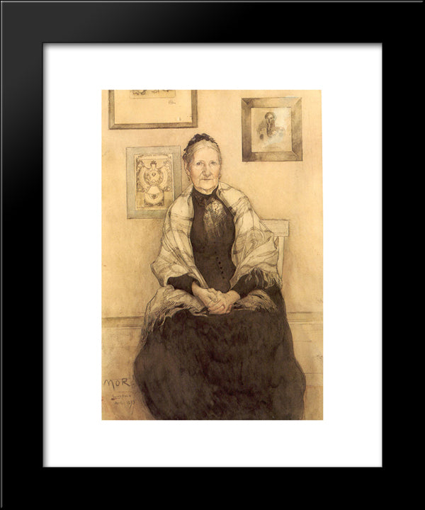 My Mother 20x24 Black Modern Wood Framed Art Print Poster by Larsson, Carl