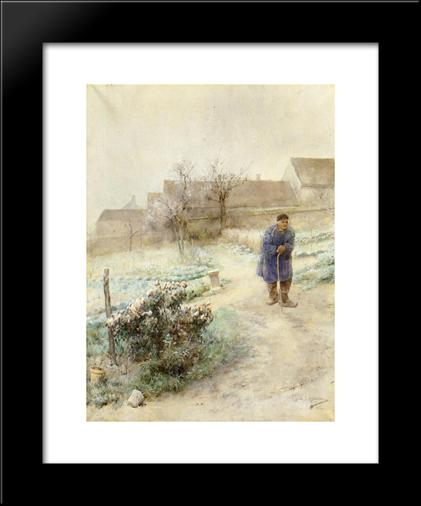November 20x24 Black Modern Wood Framed Art Print Poster by Larsson, Carl