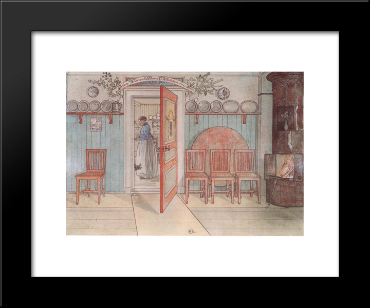 Old Anna 20x24 Black Modern Wood Framed Art Print Poster by Larsson, Carl